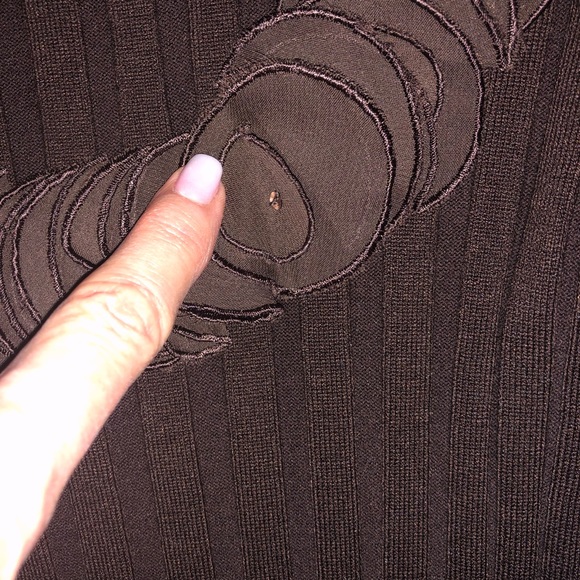 Sandra King Lifestyle Brown Top, size L - Picture 3 of 5